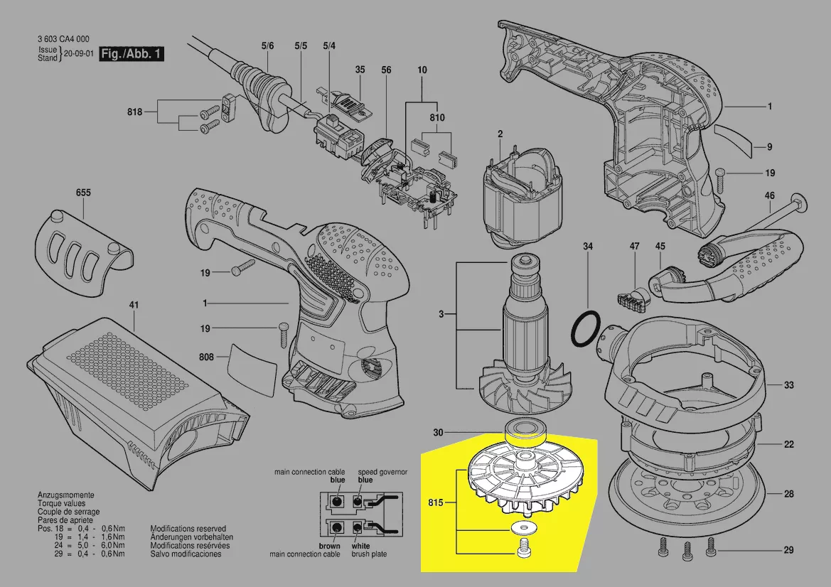 Ventilateur réf. 2 609 005 197 BOSCH